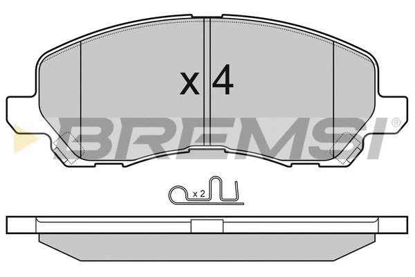Brake Pad Set, disc brake (BP3080)