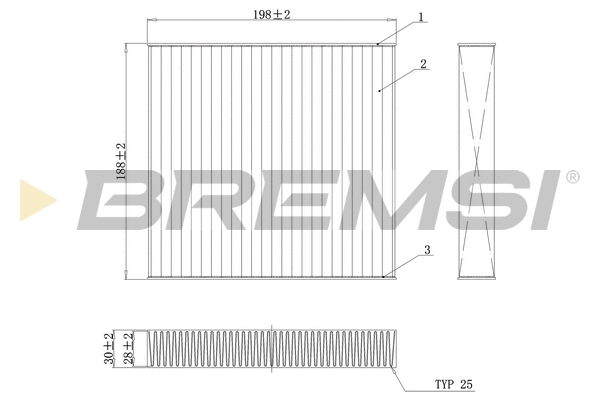 Filter, cabin air (FC0171C)