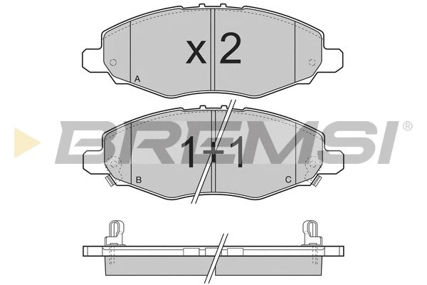 Brake Pad Set, disc brake (BP3272)