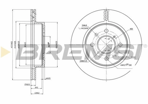 Brake Disc (CD7509V)