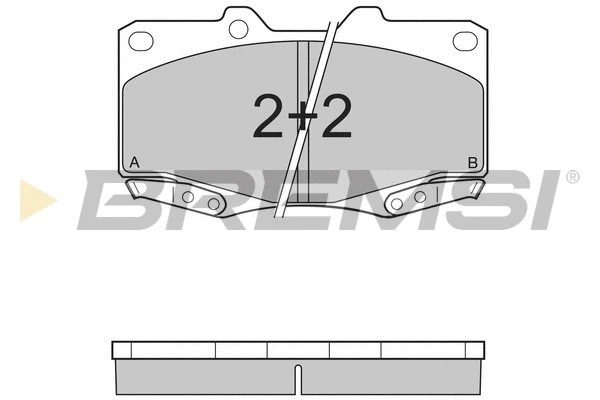 Brake Pad Set, disc brake (BP3319)