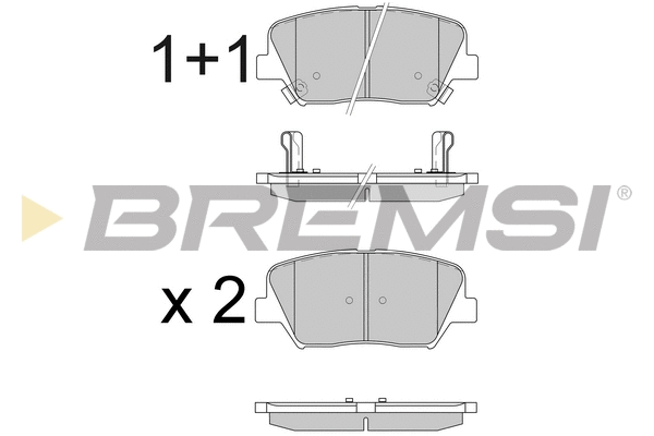 Brake Pad Set, disc brake (BP3596)