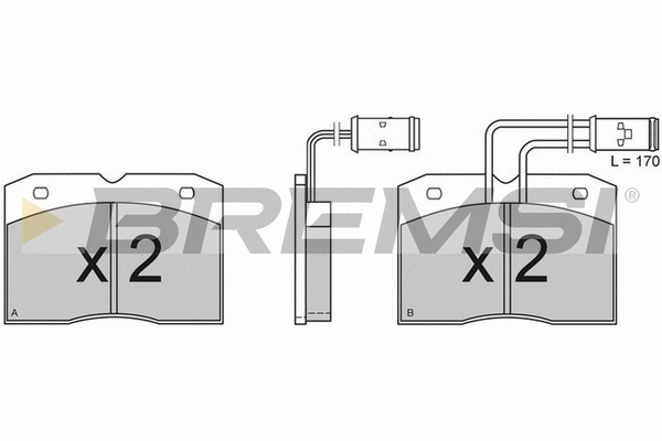 Brake Pad Set, disc brake (BP2363)