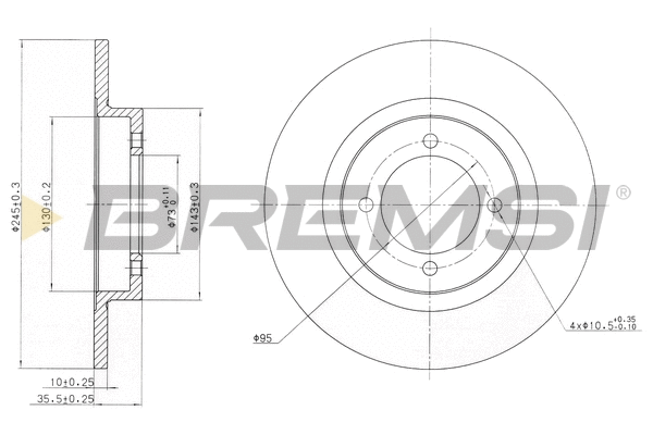 Brake Disc (CD6378S)