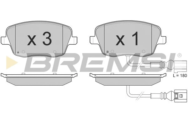 Brake Pad Set, disc brake (BP3013)