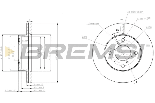 Brake Disc (CD7960V)