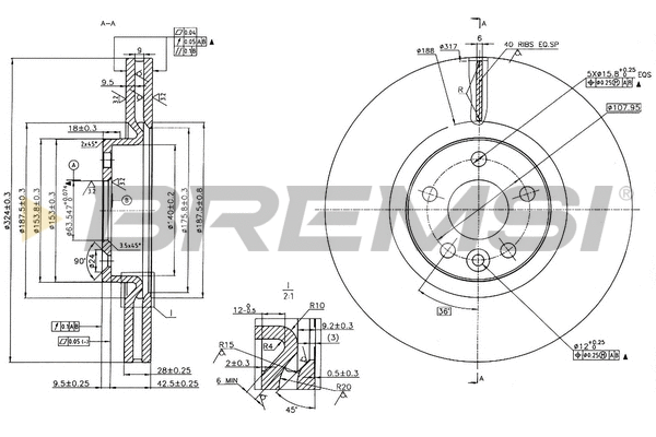 Brake Disc (CD7320V)