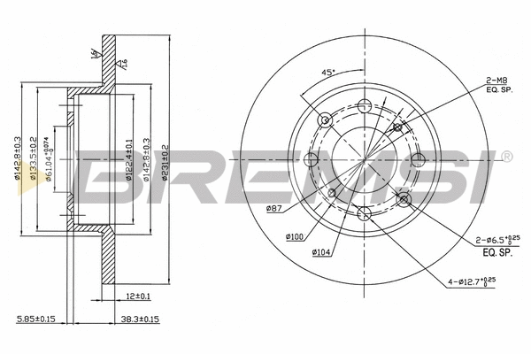 Brake Disc (CD6203S)