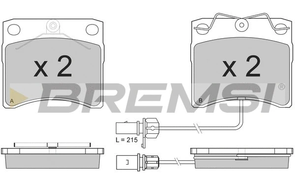 Brake Pad Set, disc brake (BP2869)