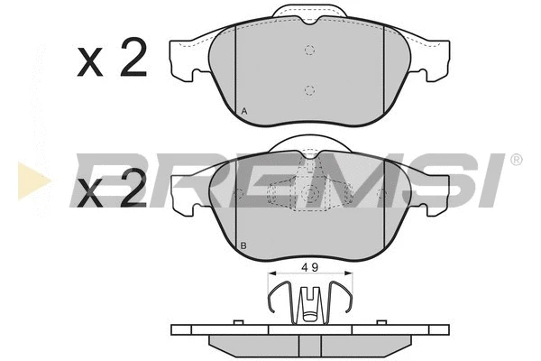 Brake Pad Set, disc brake (BP3356)