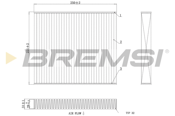 Filter, cabin air (FC0416C)