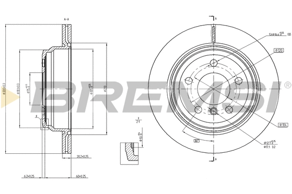 Brake Disc (CD8313V)