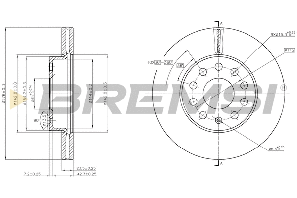 Brake Disc (CD8400V)