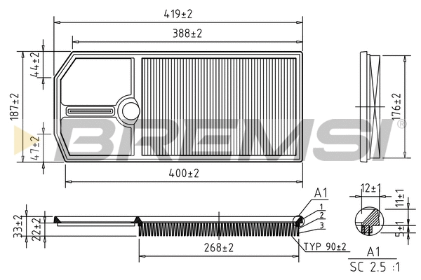 Air Filter (FA1258)