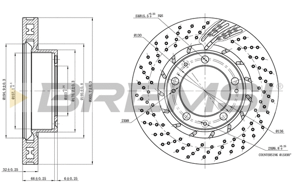 Brake Disc (CD7592VRD)