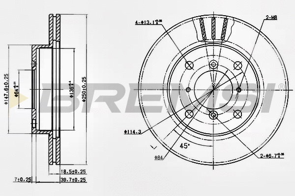 Brake Disc (CD6400V)