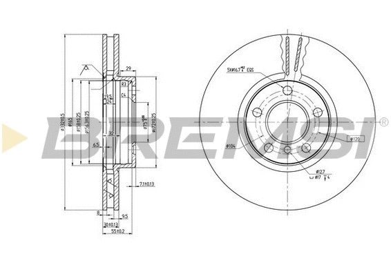 Brake Disc (CD7256V)