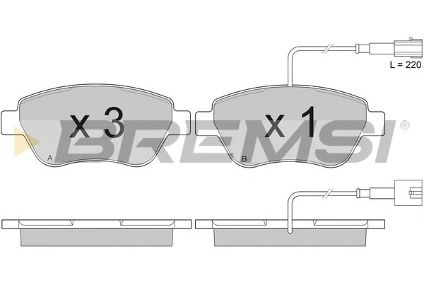 Brake Pad Set, disc brake (BP2942)
