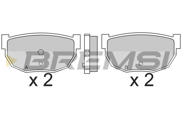 Brake Pad Set, disc brake (BP2304)