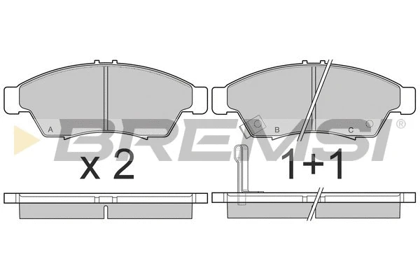 Brake Pad Set, disc brake (BP3017)