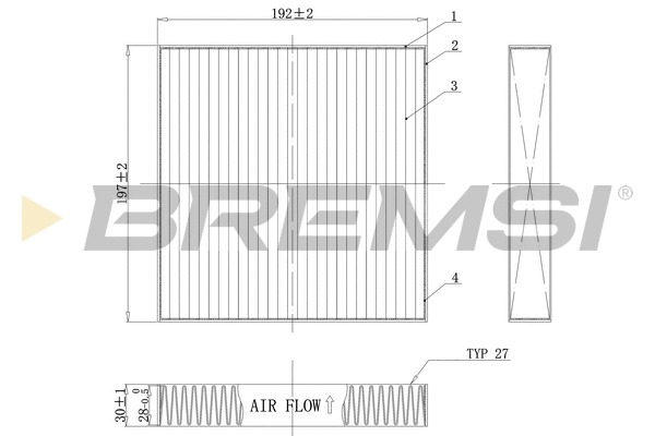 Filter, cabin air (FC0898C)