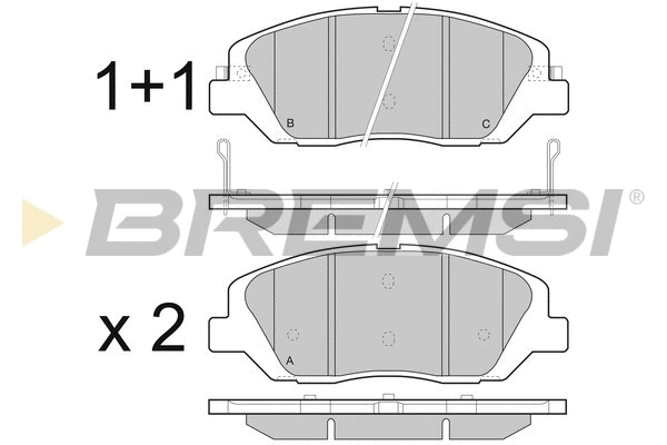 Brake Pad Set, disc brake (BP3492)