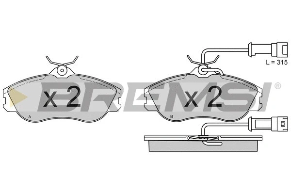 Brake Pad Set, disc brake (BP2382)