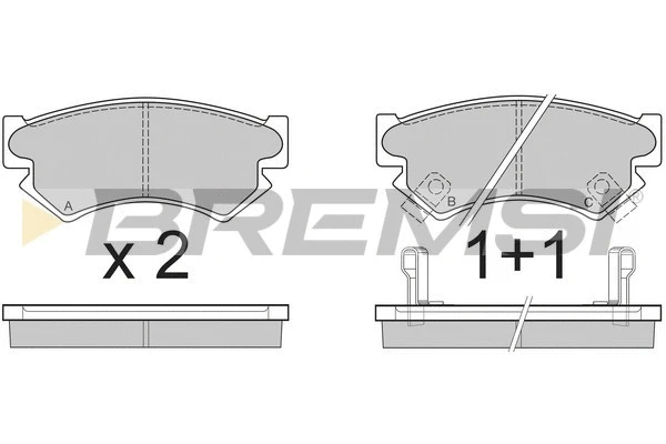Brake Pad Set, disc brake (BP2534)
