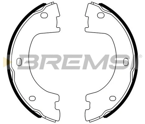 Brake Shoe Set, parking brake (GF0560)