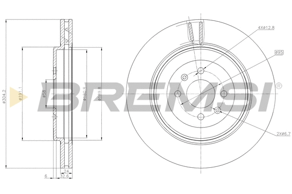 Brake Disc (CD8226V)