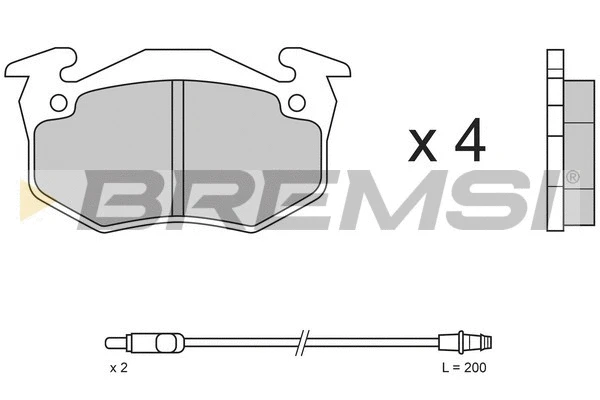 Brake Pad Set, disc brake (BP2334)