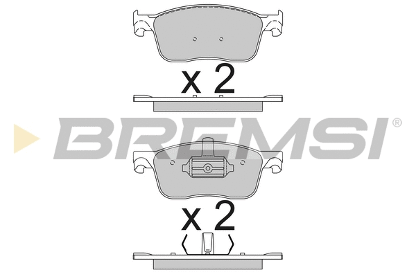 Brake Pad Set, disc brake (BP3789)