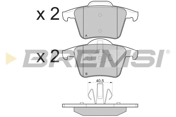 Brake Pad Set, disc brake (BP3110)