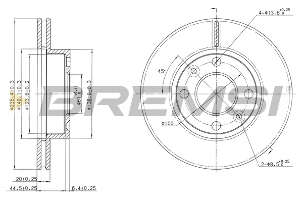 Brake Disc (CD7521V)