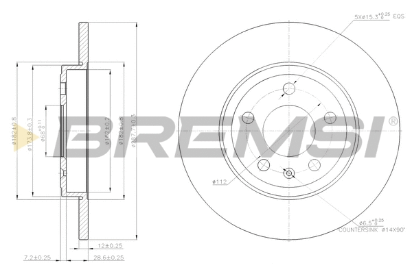 Brake Disc (CD7423S)