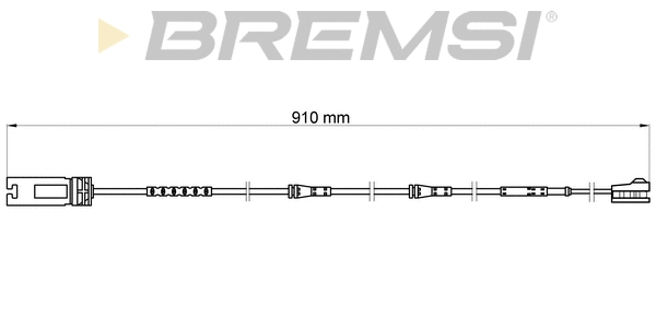 Warning Contact, brake pad wear (WI0698)