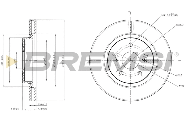 Brake Disc (CD7635V)