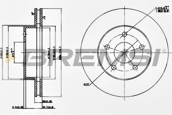 Brake Disc (CD7169V)