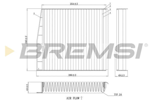 Filter, cabin air (FC0976C)