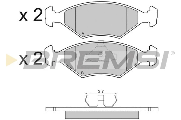 Brake Pad Set, disc brake (BP2977)