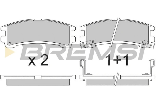 Brake Pad Set, disc brake (BP2619)