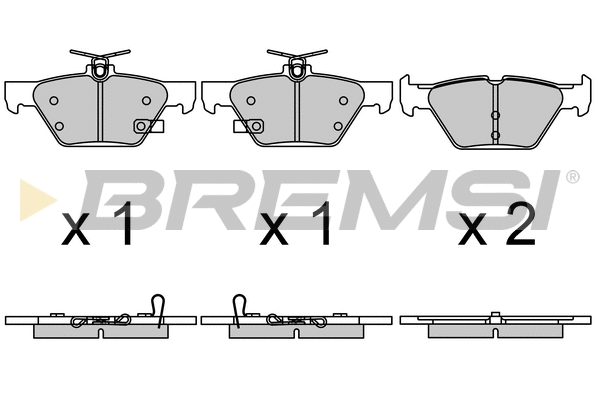Brake Pad Set, disc brake (BP3729)