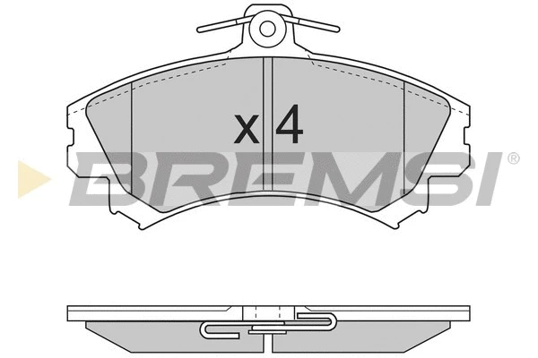 Brake Pad Set, disc brake (BP2702)