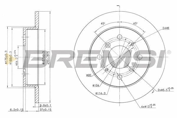 Brake Disc (CD6360S)