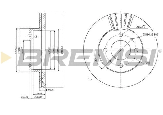 Brake Disc (CD7632V)