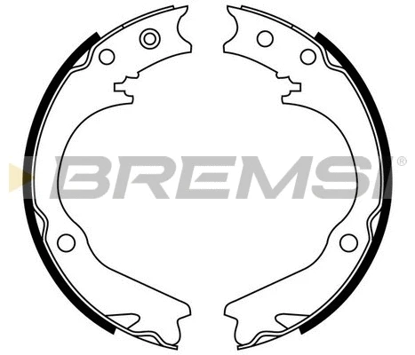 Brake Shoe Set, parking brake (GF0892)