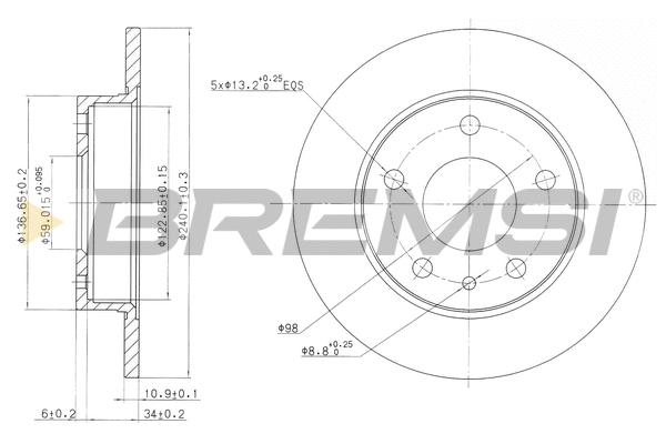 Brake Disc (CD6818S)