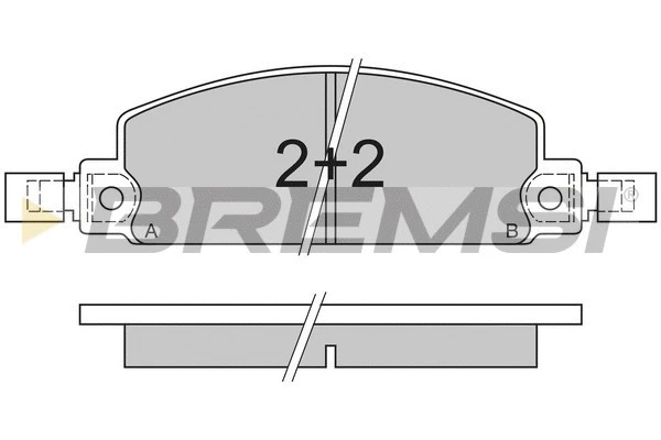 Brake Pad Set, disc brake (BP2413)