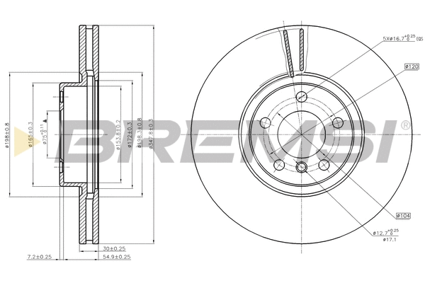 Brake Disc (CD7713V)