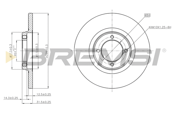 Brake Disc (CD6049S)